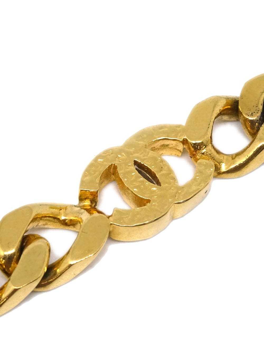 CHANEL Pre-Owned 1990-2000s CC curb chain bracele… - image 3