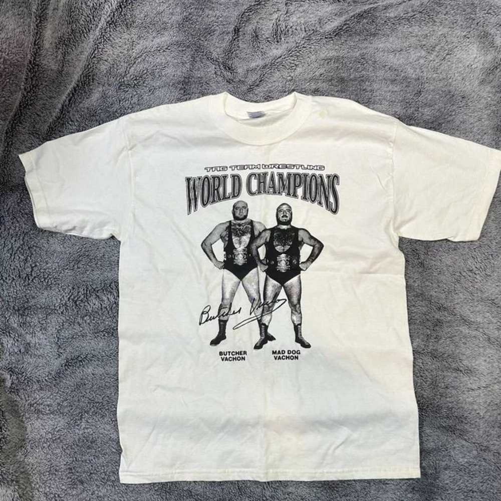 Butcher Vachon Original T-Shirt Wrestling AWA WWE… - image 2