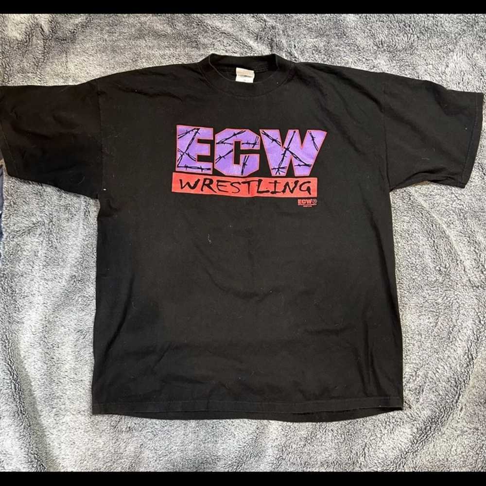 Original ECW Wrestling t-Shirt Let A** Begin Vint… - image 1