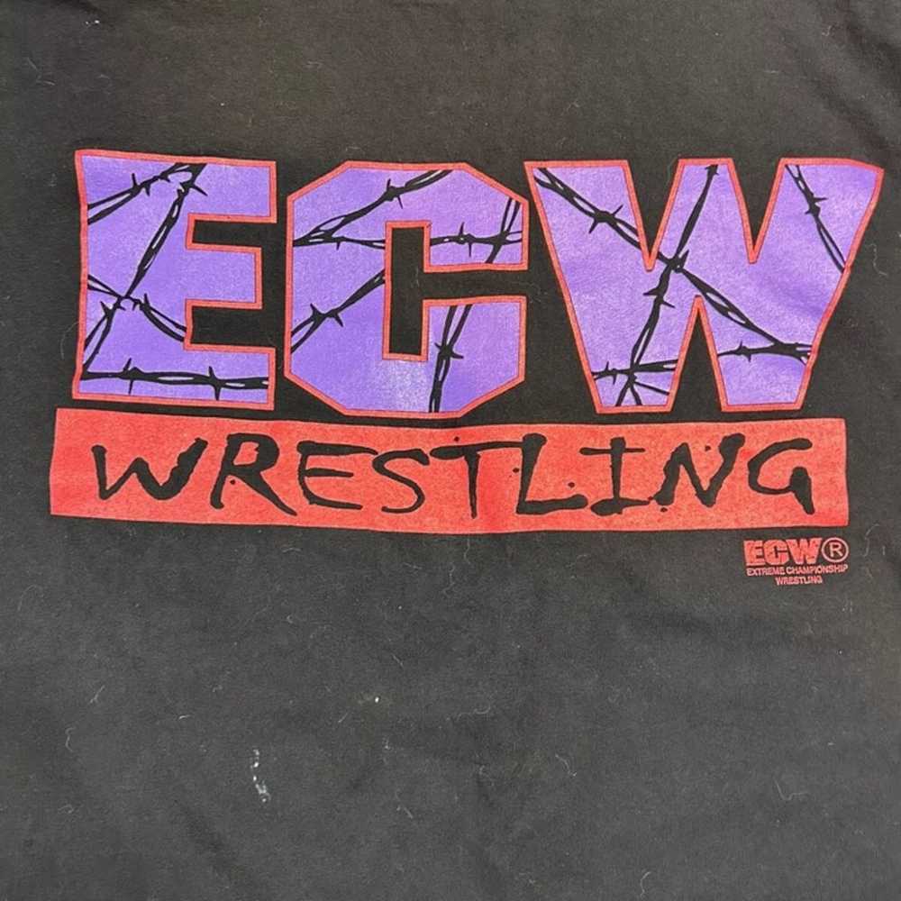 Original ECW Wrestling t-Shirt Let A** Begin Vint… - image 2