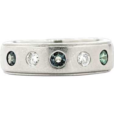 Alexandrite & Diamond Ring In 900pt Platinum - image 1