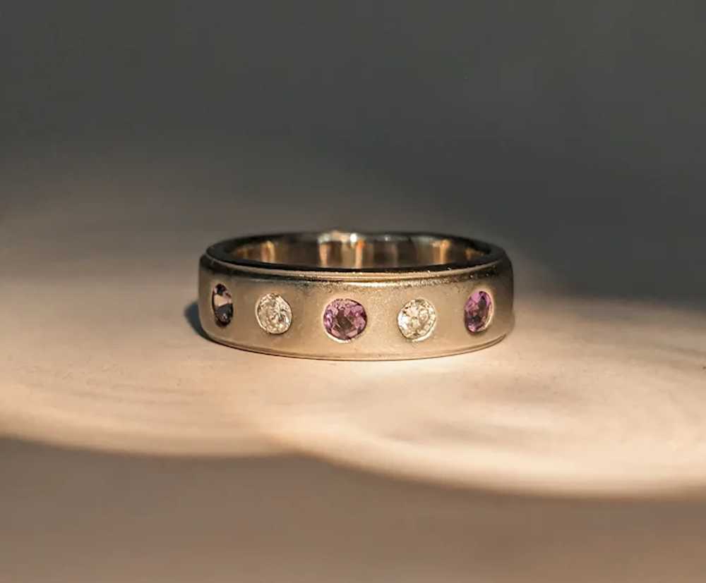 Alexandrite & Diamond Ring In 900pt Platinum - image 3