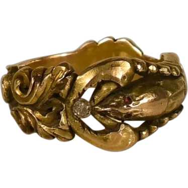 Vintage Gold Lobster Ring - image 1