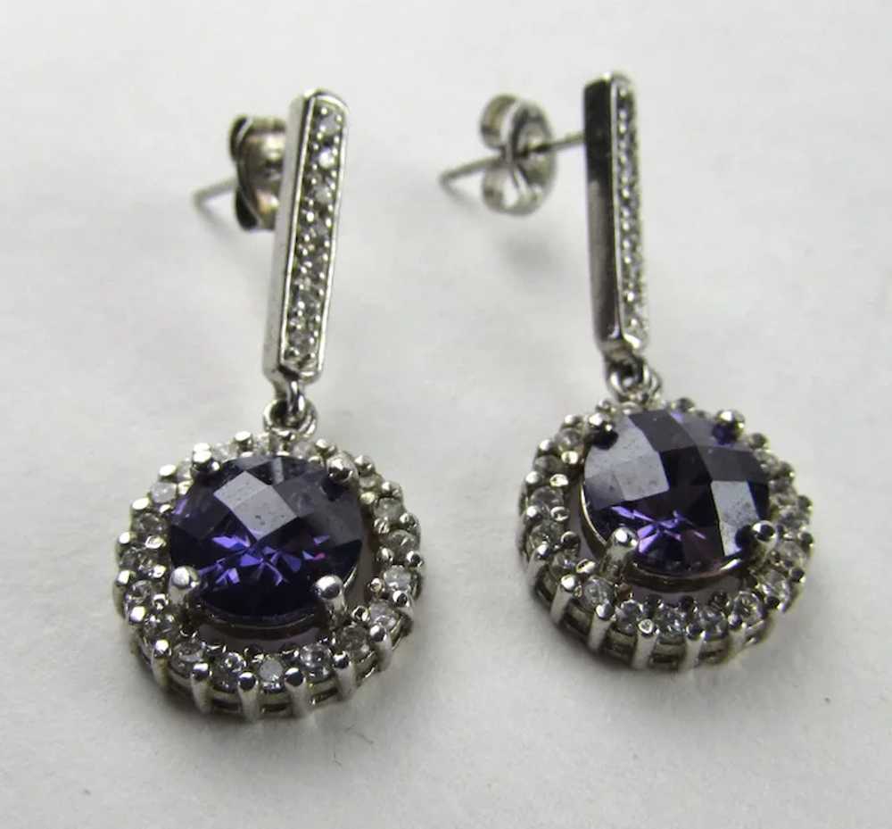 Sterling Silver Pendant and Matching Earrings Wit… - image 11