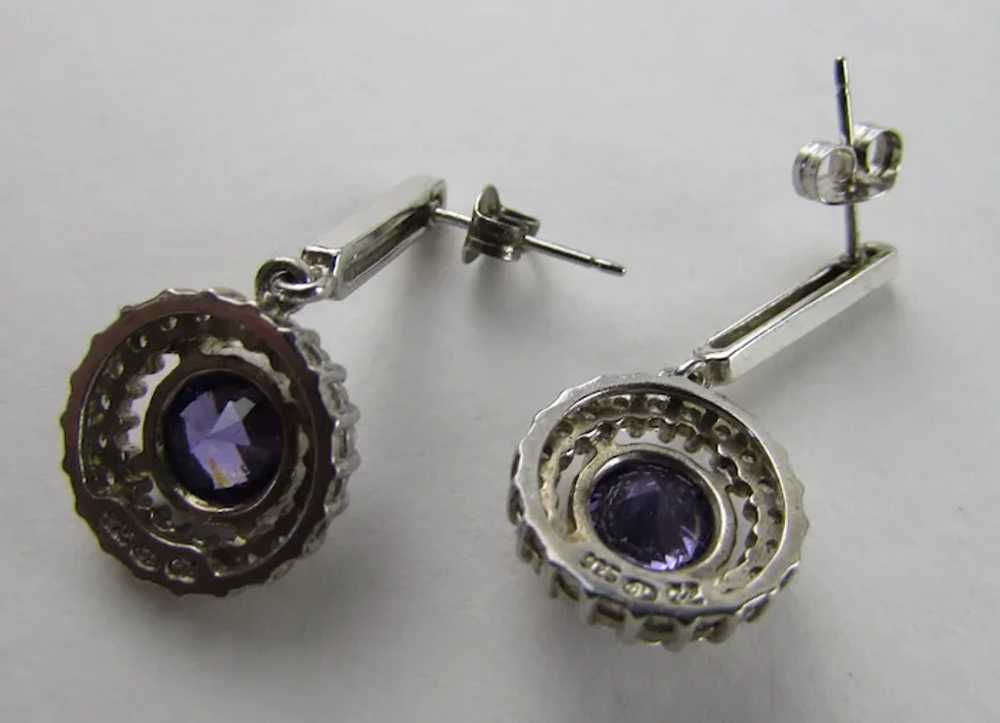 Sterling Silver Pendant and Matching Earrings Wit… - image 4