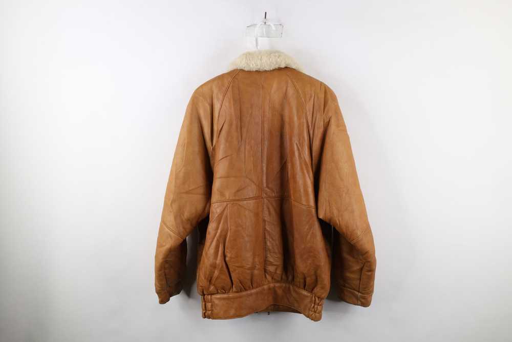 Streetwear × Vintage Vtg 90s Streetwear Shearling… - image 12