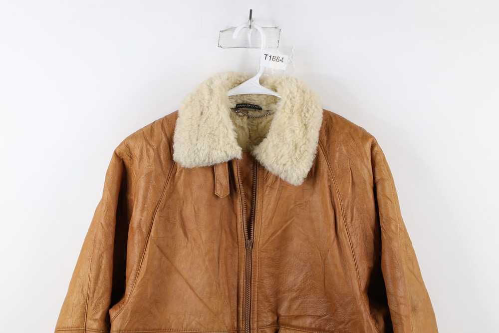 Streetwear × Vintage Vtg 90s Streetwear Shearling… - image 2