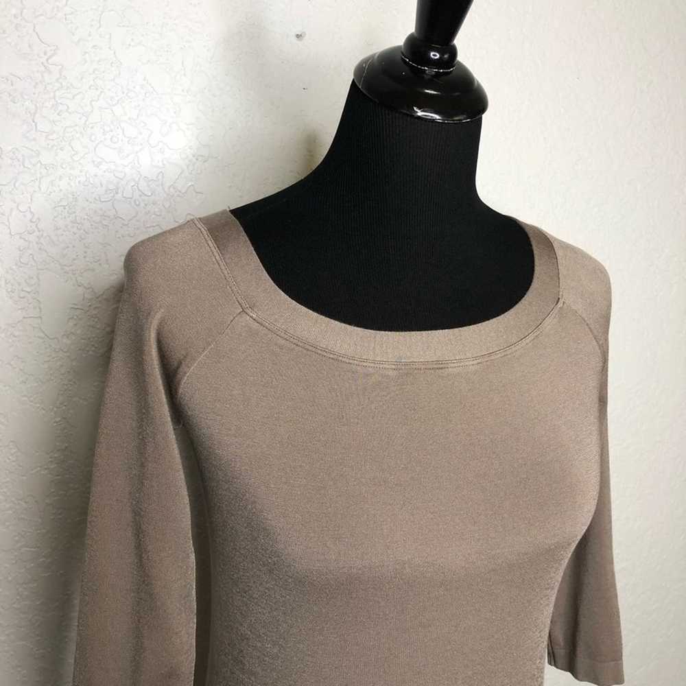 Wolford taupe gray brown knit top size Medium - image 2