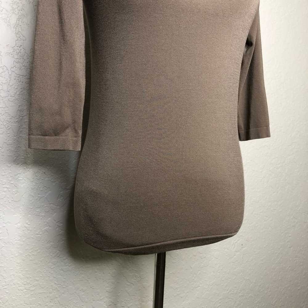 Wolford taupe gray brown knit top size Medium - image 3