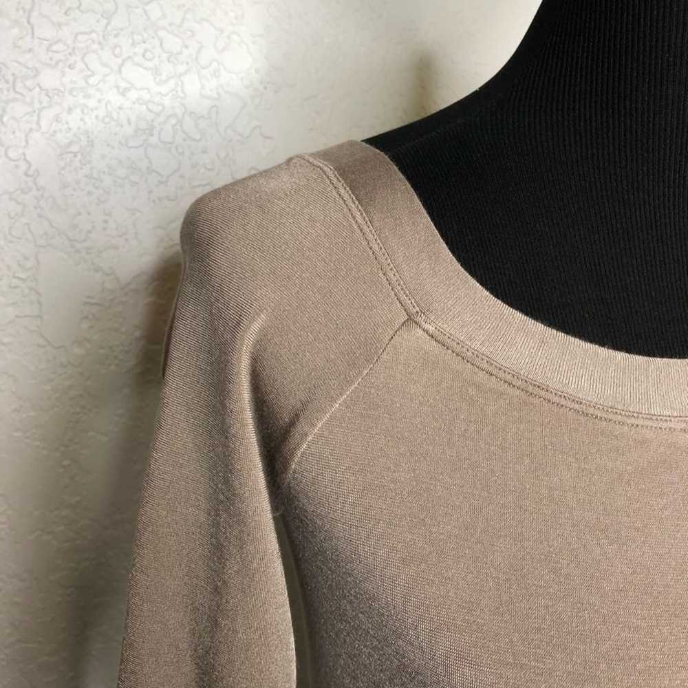 Wolford taupe gray brown knit top size Medium - image 5