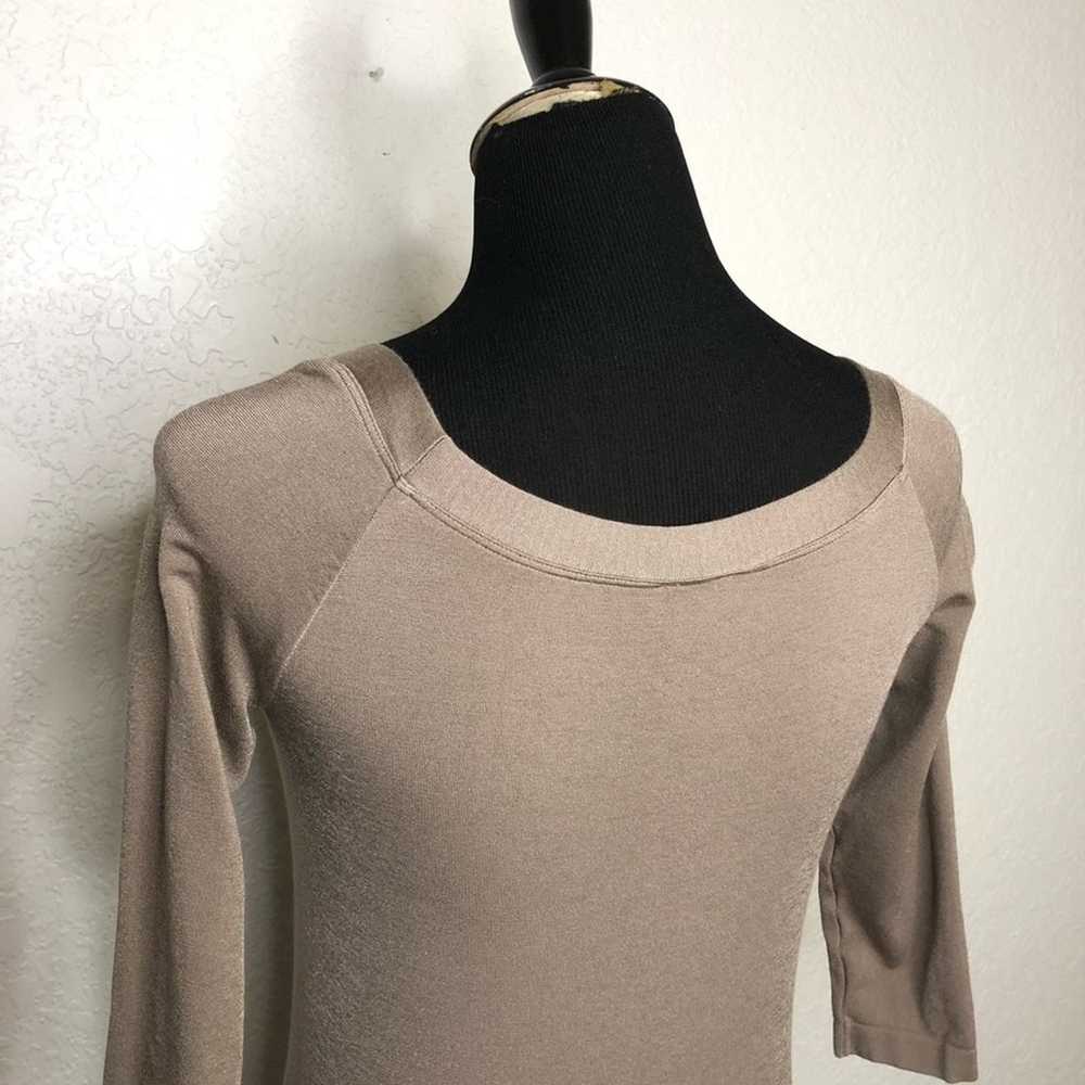 Wolford taupe gray brown knit top size Medium - image 8