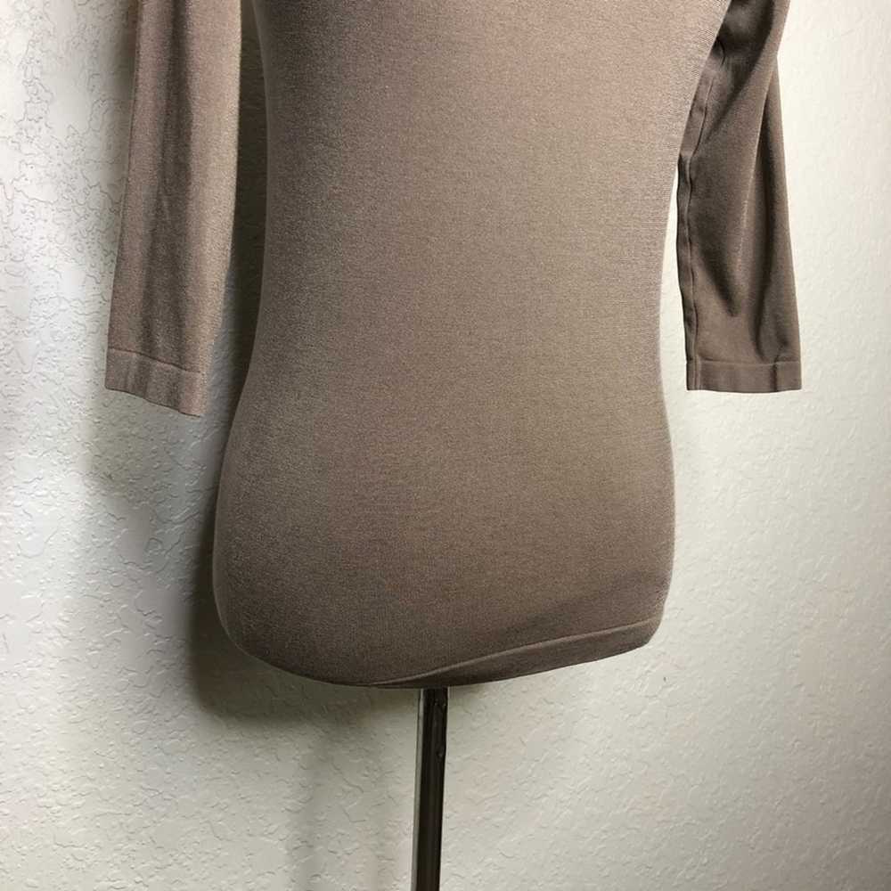 Wolford taupe gray brown knit top size Medium - image 9