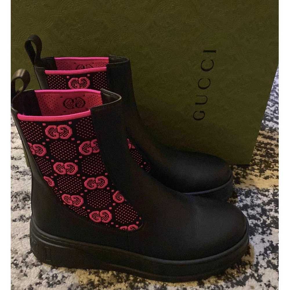 Gucci Leather boots - image 3