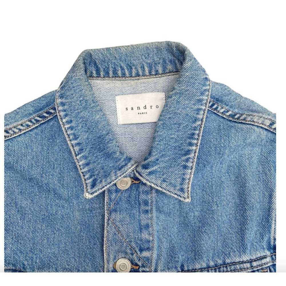 Sandro Lightwash Blue denim jacket - image 2