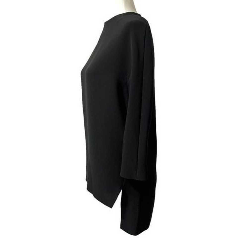 COS** Small Black Tunic Blouse 3/4 sleeve hi low … - image 4