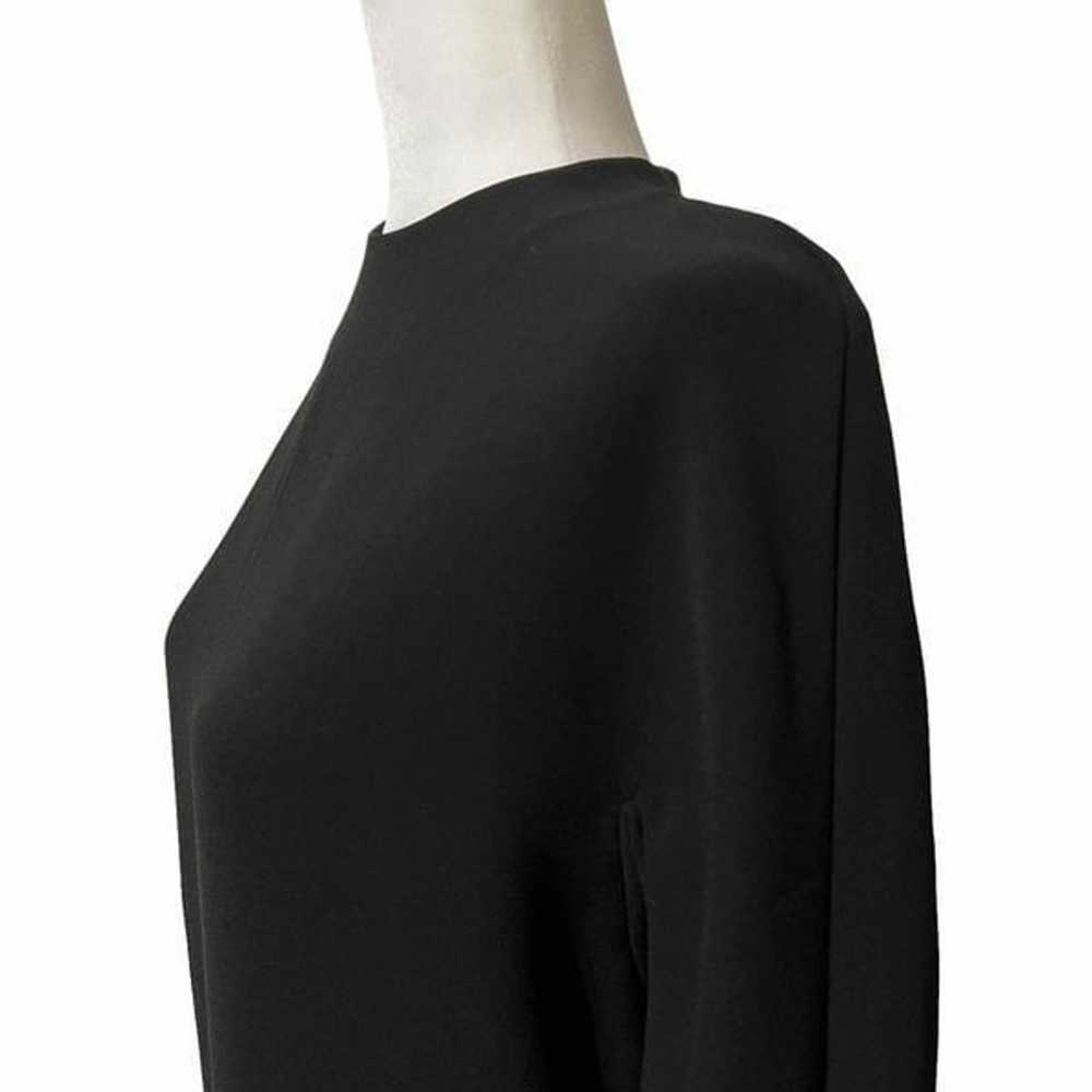 COS** Small Black Tunic Blouse 3/4 sleeve hi low … - image 5