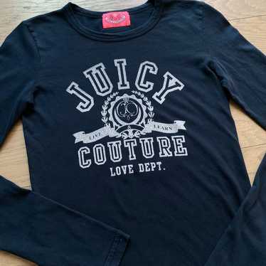 Juicy Couture Love Department y2k Black Tee - image 1
