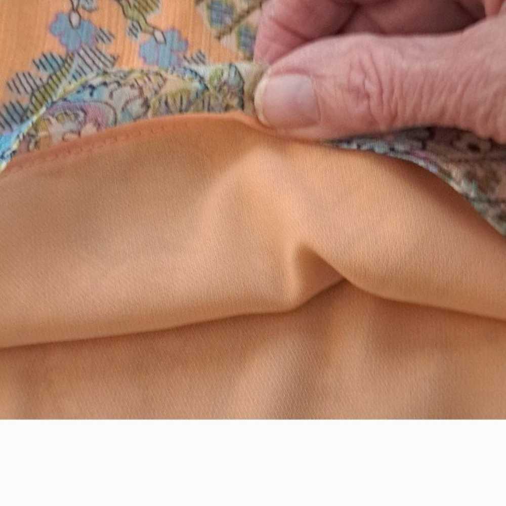 ramy brook peach,multi color silk lined camisole … - image 3