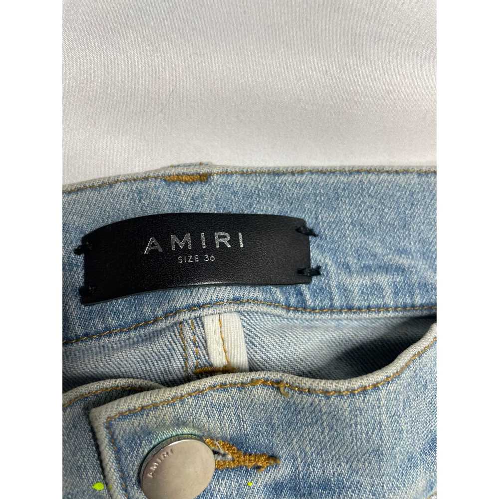Amiri Amiri Jeans Light Wash Neon Stripe 36 - image 3