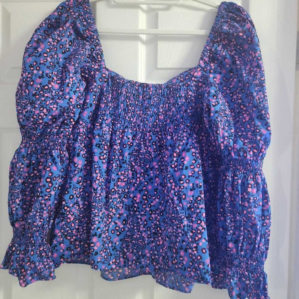 Lilly Pulitzer Size 14 Blue Flare Growl and Prowl… - image 4