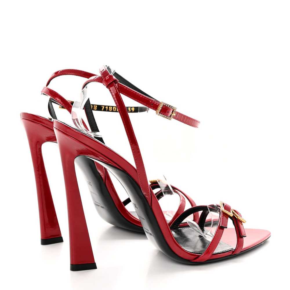 Saint Laurent Paris oc11z10524 Patent Ankle Strap… - image 2