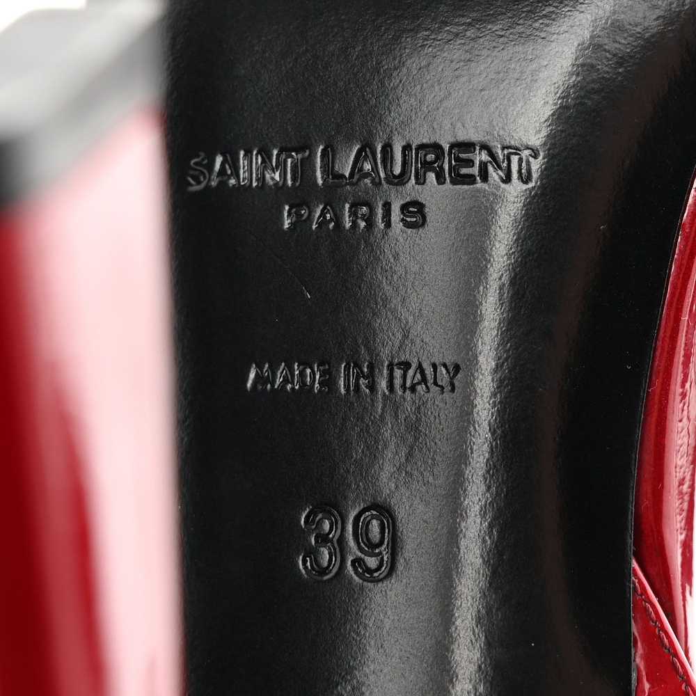 Saint Laurent Paris oc11z10524 Patent Ankle Strap… - image 4