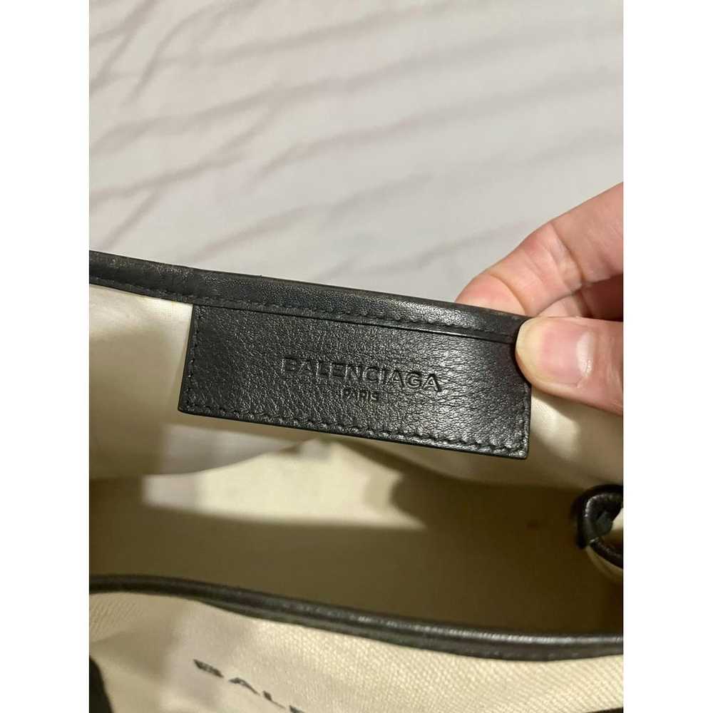 Balenciaga Navy cabas leather tote - image 5
