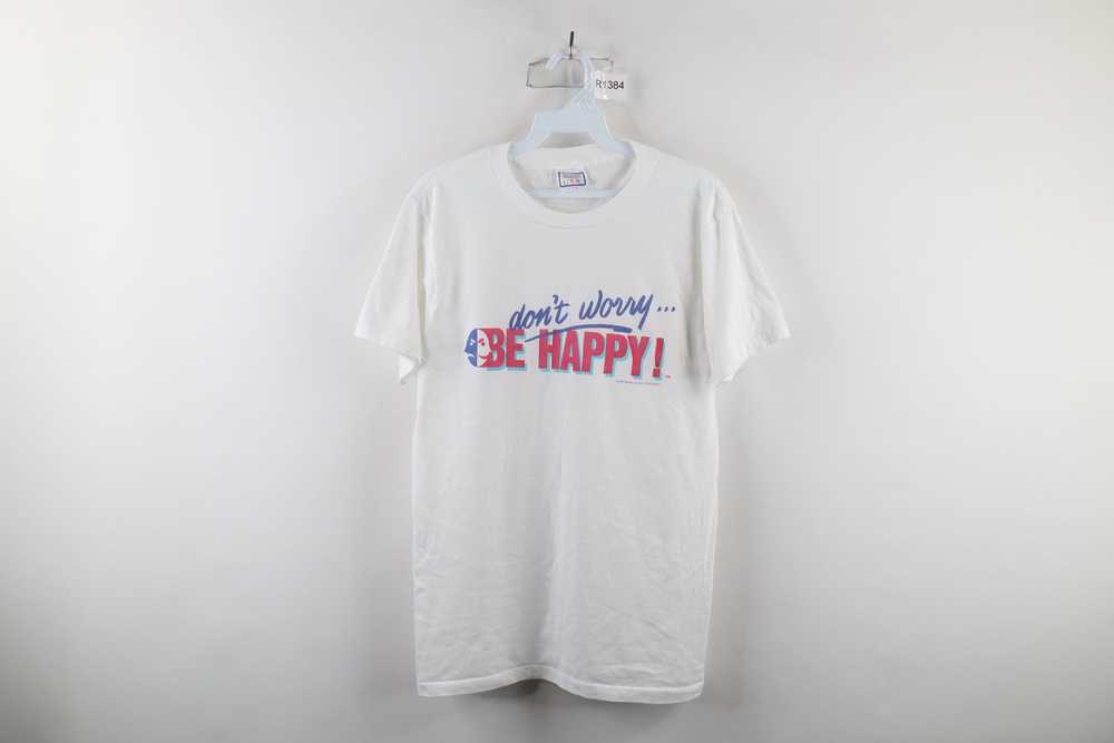 Vintage Vintage 80s Out Don't Worry Be Happy Face… - image 1