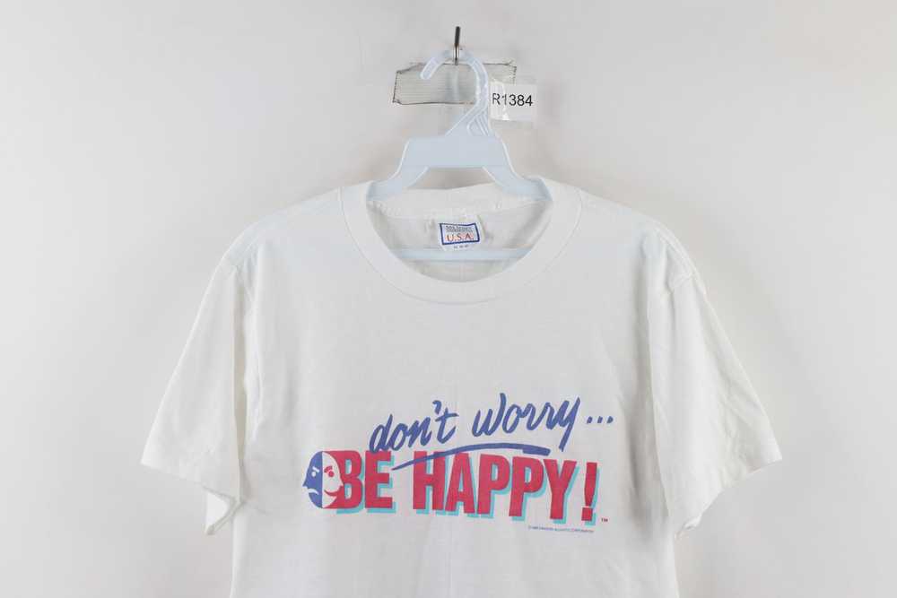 Vintage Vintage 80s Out Don't Worry Be Happy Face… - image 2