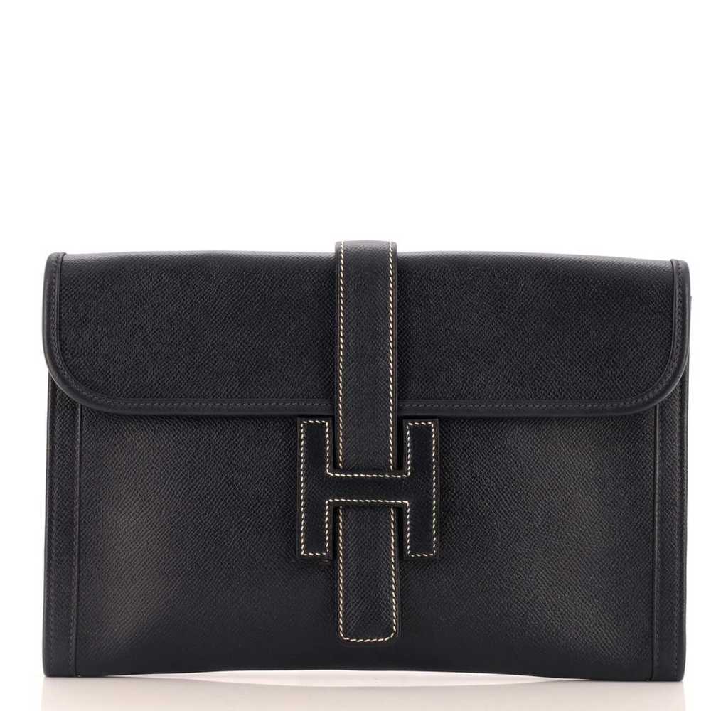 Hermès Leather clutch bag - image 1