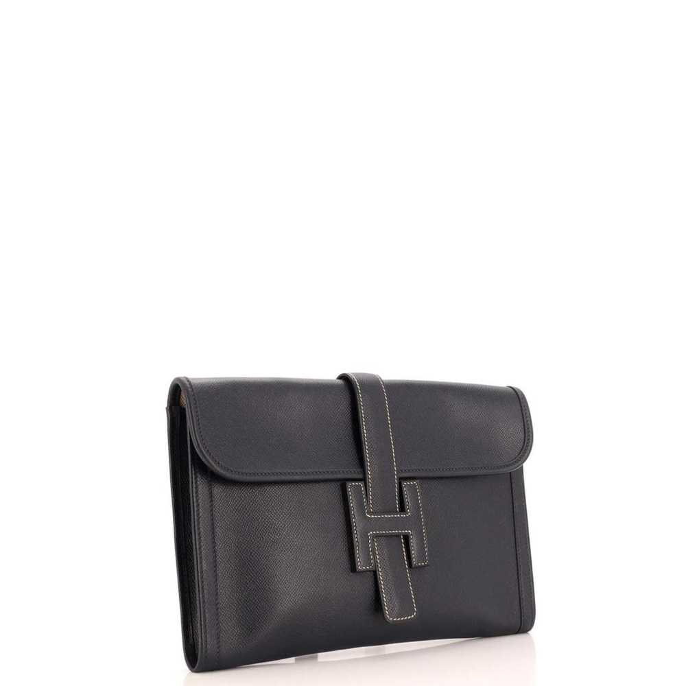Hermès Leather clutch bag - image 3