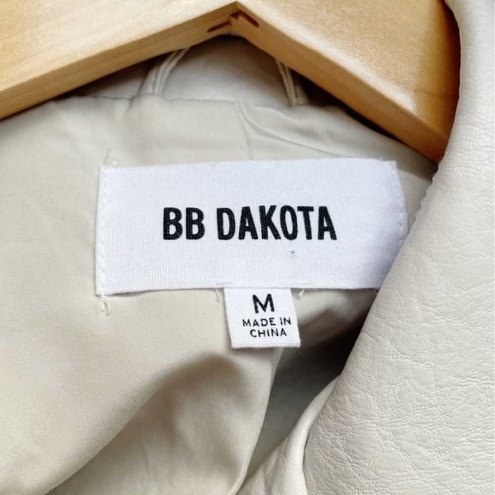 BB Dakota Off White Vegan Leather Moto Biker Jack… - image 10