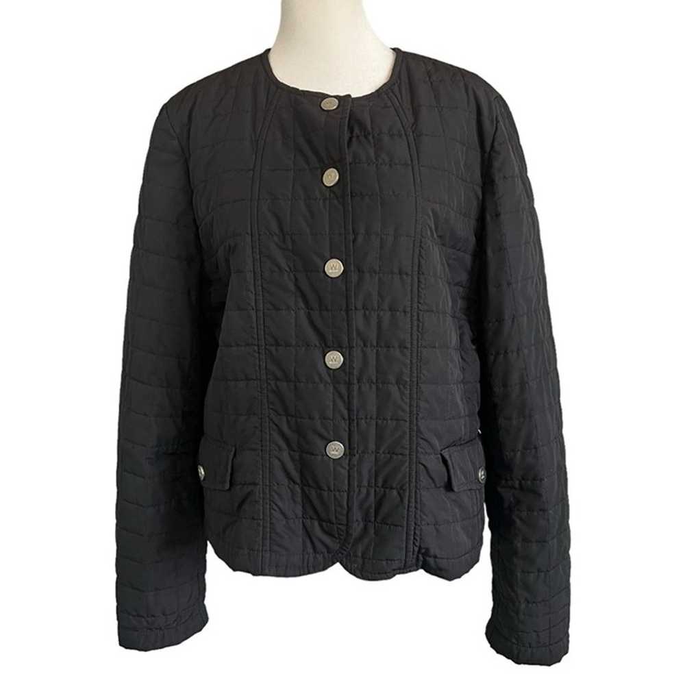 MAX MARA WEEKEND Black Quilted Lite Weight Jacket… - image 3