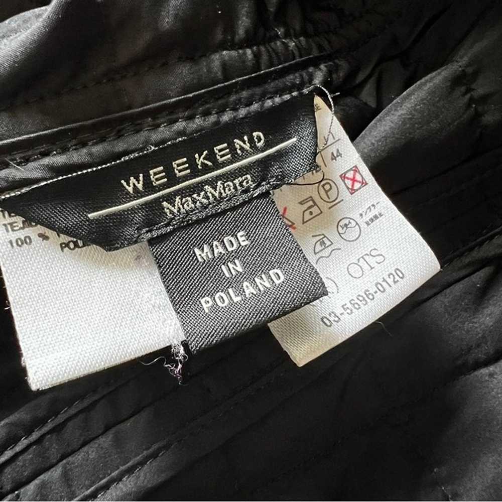 MAX MARA WEEKEND Black Quilted Lite Weight Jacket… - image 8