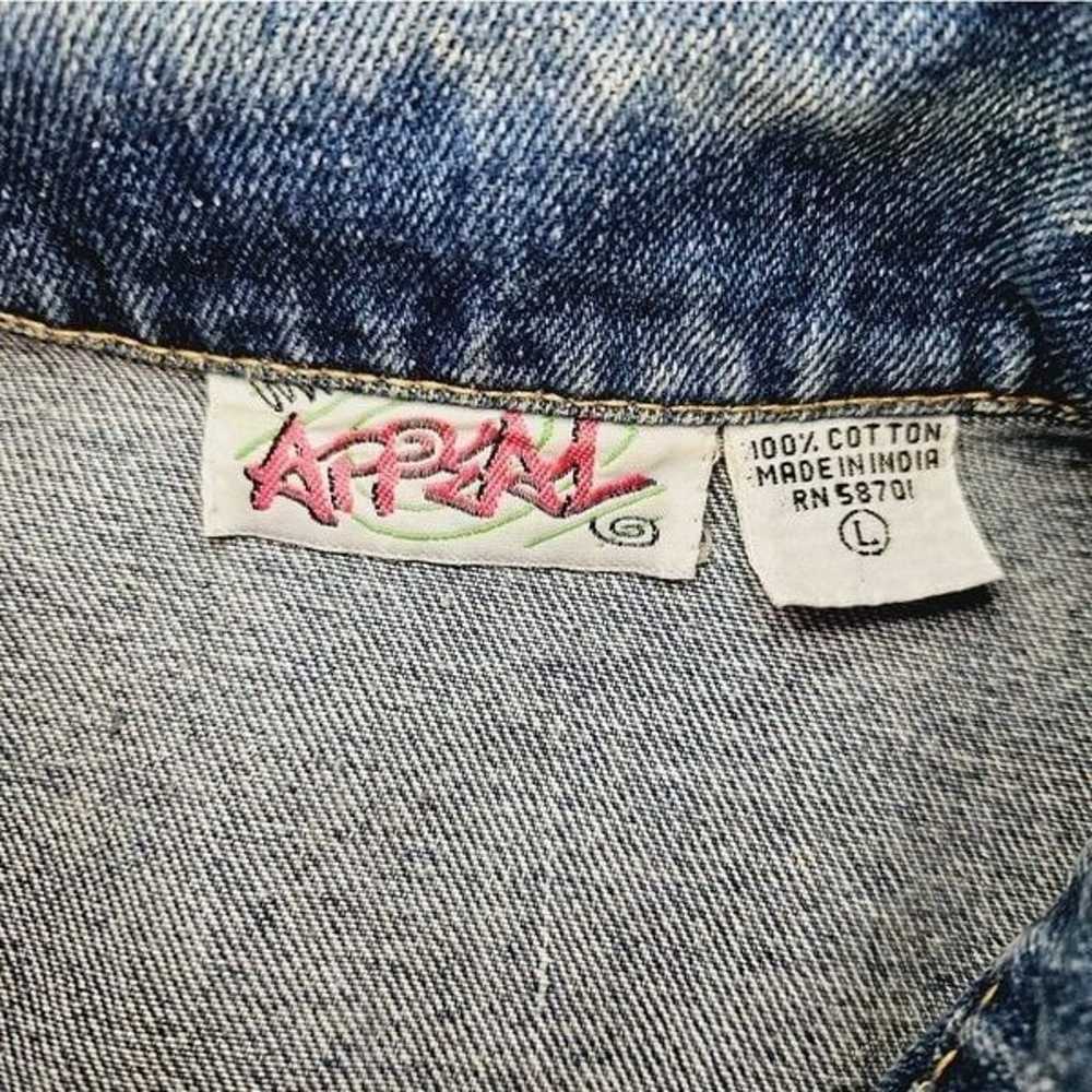 Vintage '90s Appeal Sleeveless Embroidered Patch … - image 11