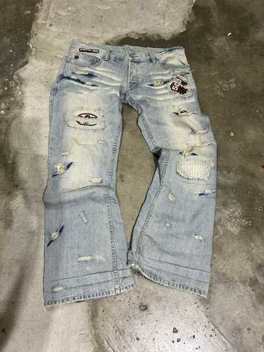 River Island CRAZY PATCHED DENIM