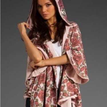 Wildfox Floral Kimono Hoodie Cover Up - image 1