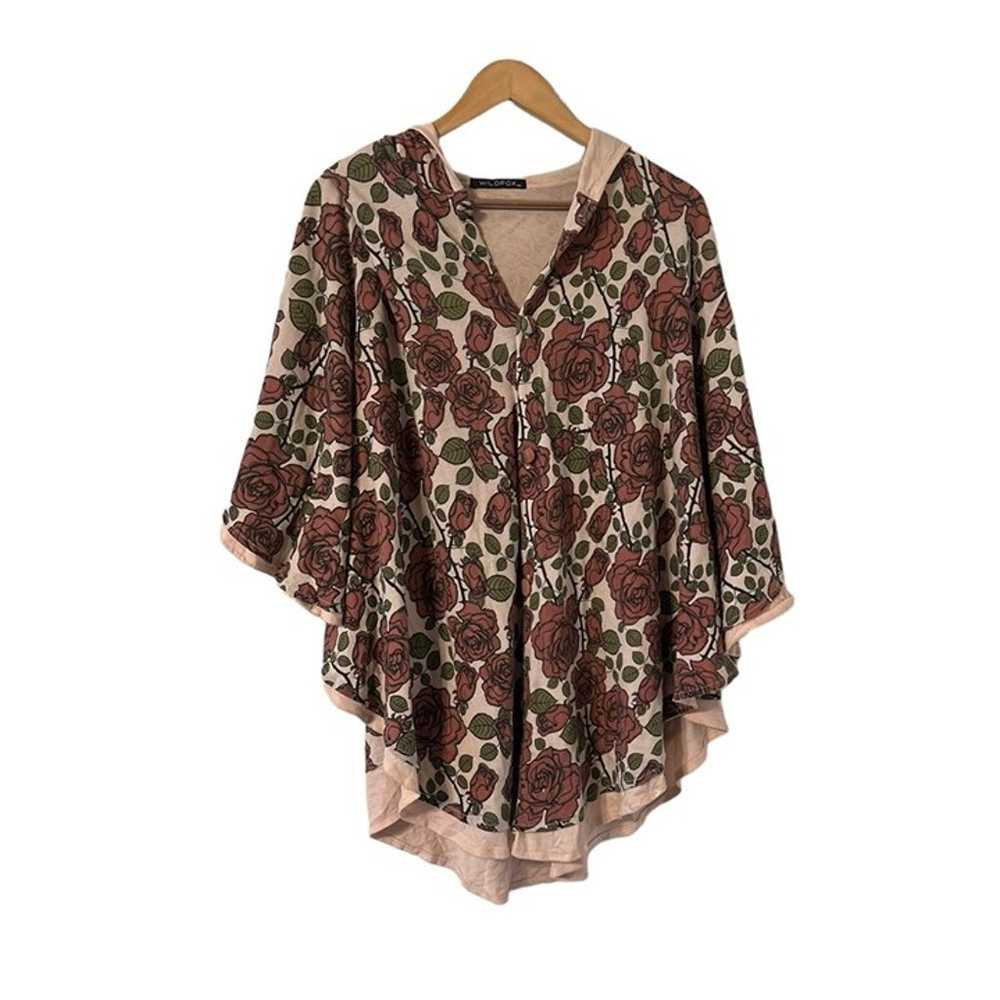 Wildfox Floral Kimono Hoodie Cover Up - image 3