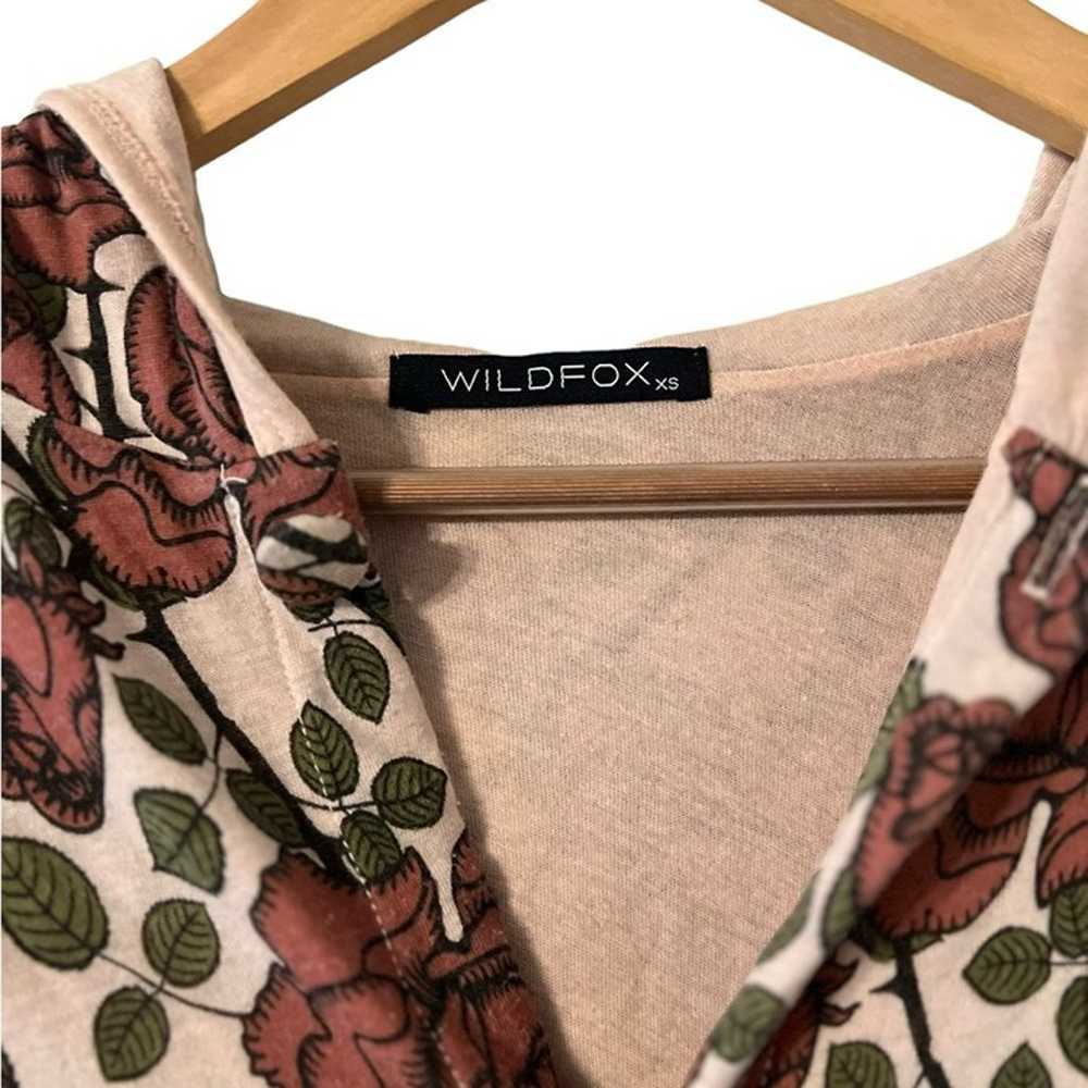 Wildfox Floral Kimono Hoodie Cover Up - image 4