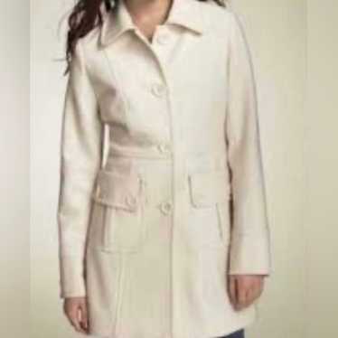 Tulle Ivory Wool Peacoat Size Small