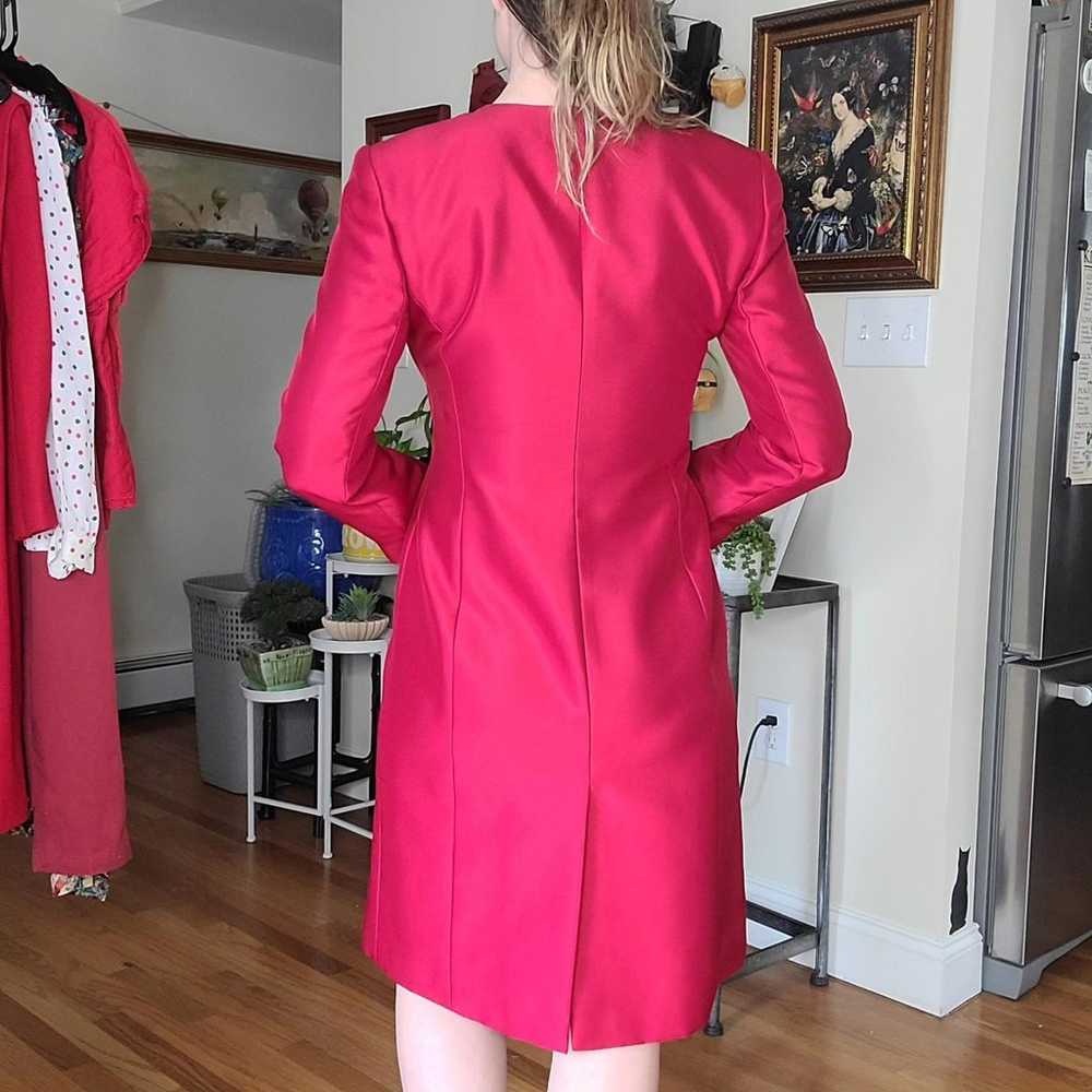 Vintage 1990's red silk formal coat - Ann Taylor - image 5
