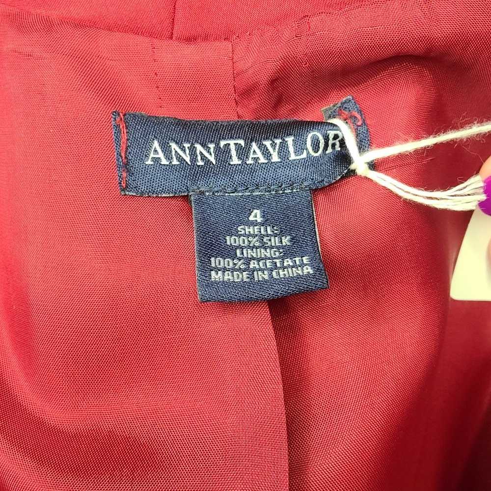 Vintage 1990's red silk formal coat - Ann Taylor - image 6