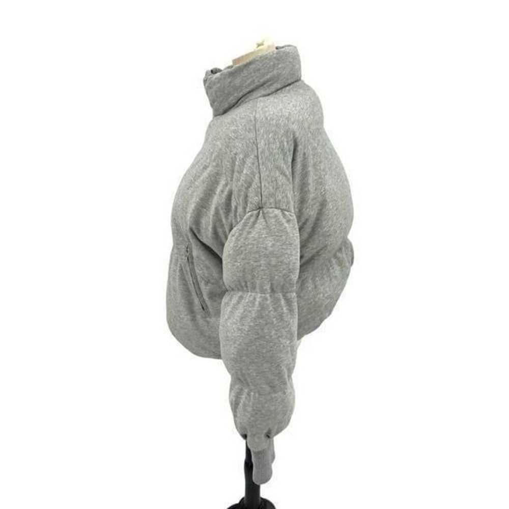 Edikted Gray Jersey Puffer Jacket Size Large NWOT… - image 4