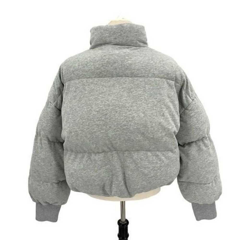 Edikted Gray Jersey Puffer Jacket Size Large NWOT… - image 8