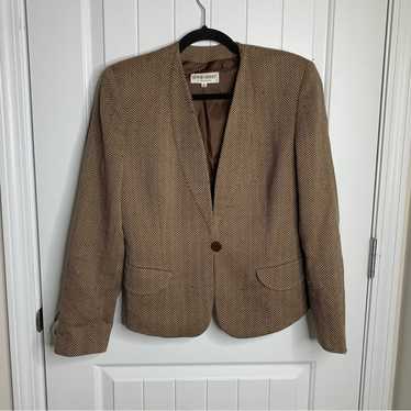Giorgio Armani wool chevron two button blazer jac… - image 1