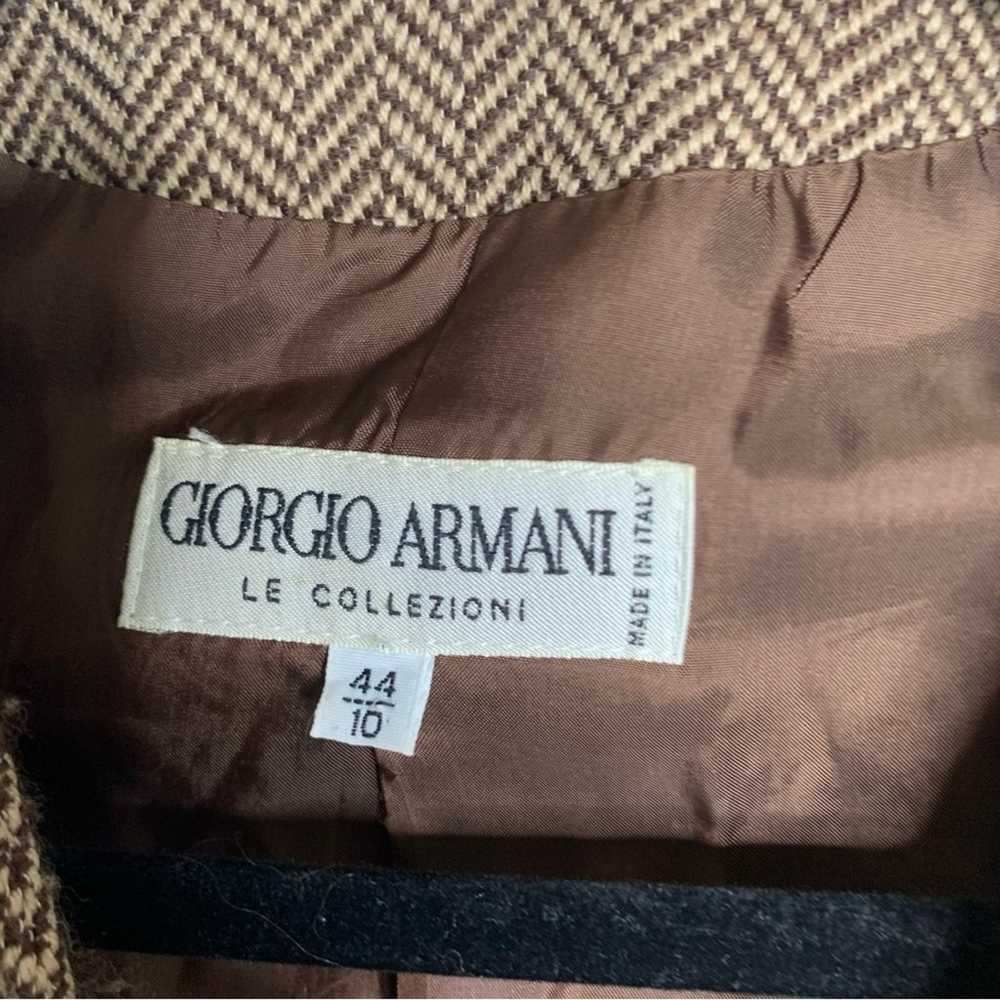 Giorgio Armani wool chevron two button blazer jac… - image 2