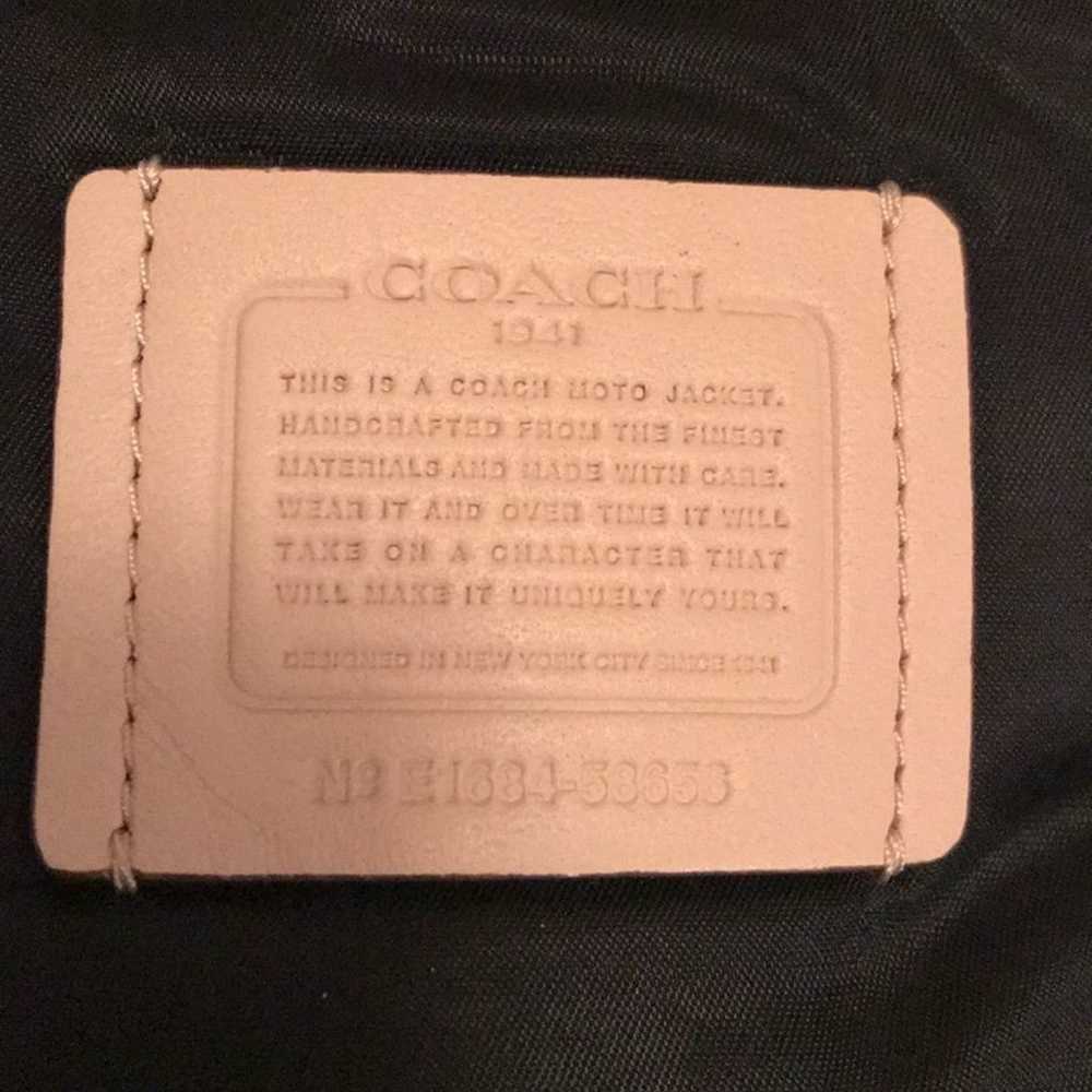 COACH leather jacket - image 7