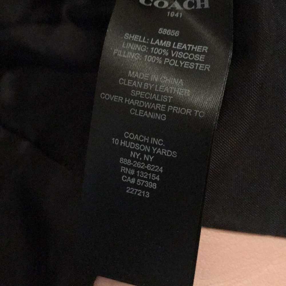 COACH leather jacket - image 9