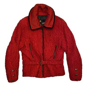 Skea Red Crinkled Women's Jacket Size 8 Ski Jacket