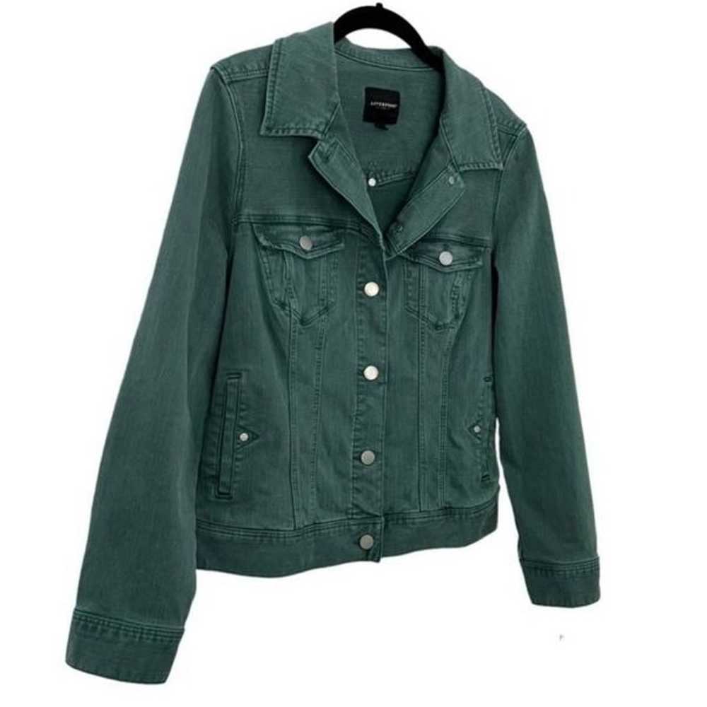 Liverpool Jean Company Shale Green Denim Jacket s… - image 10